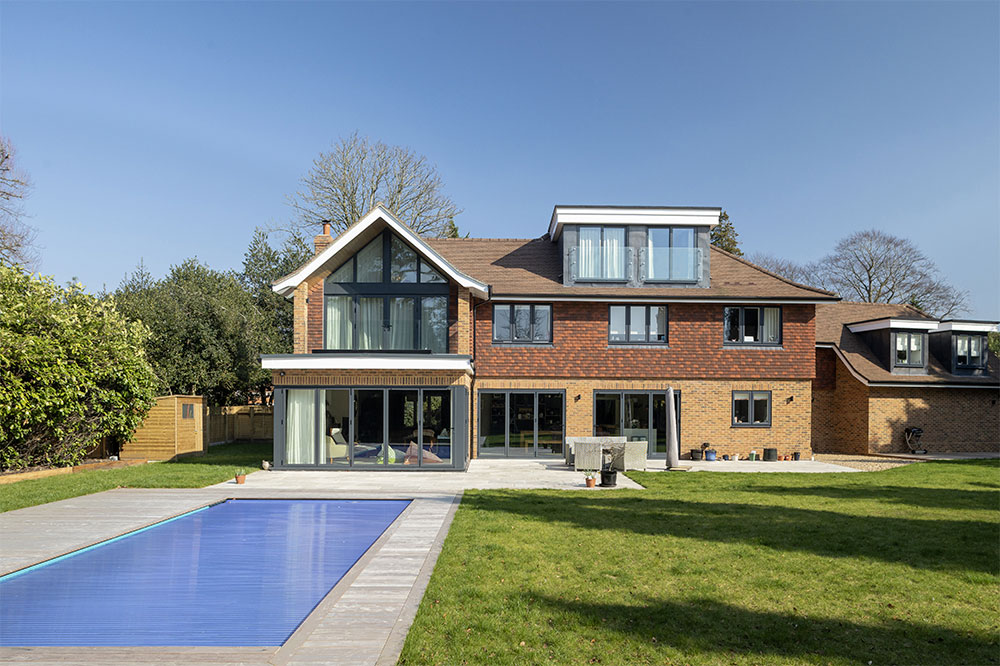 Rear Elevation With Swimming Pool